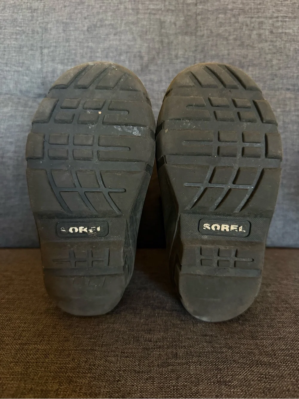 Sorel Kids Black, Gray and Lime Snow Boots